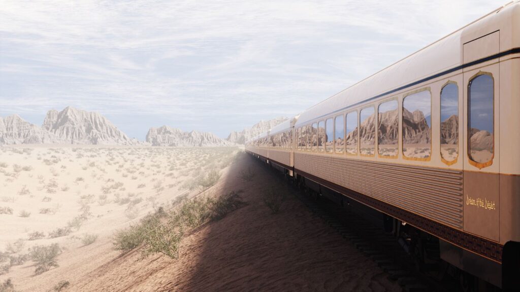 ‘Dream of the Desert’: el primer tren de lujo de Arabia Saudí y de todo el oriente medio. Aquí todos los detalles